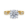 Gabriel & Co. "Claudia" 14K Two-Tone Engagement Ring Setting with 2.01 ct. Marquise Natural Diamond