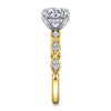 Gabriel & Co. "Claudia" 14K Two-Tone Engagement Ring Setting with 2.01 ct. Marquise Natural Diamond