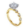 Gabriel & Co. "Claudia" 14K Two-Tone Engagement Ring Setting