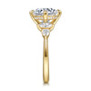 Gabriel & Co. "Colton" 14K Compass Prong Round Diamond Engagement Ring Setting