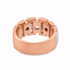 18 Karat Two-Tone Mens Diamond Wedding Band