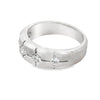 14K White Gold 5-Stone Diamond Wedding Band