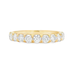 Roman Jewelers Signature 14K Yellow Gold 1-Carat Diamond 11-Stone Anniversary Band