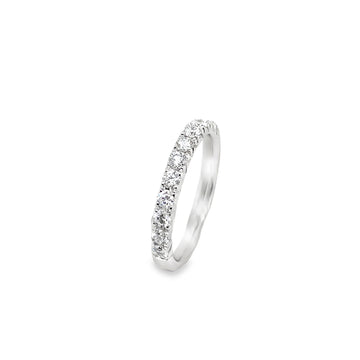 14K White Gold 1/4-Carat Diamond Half Anniversary Band