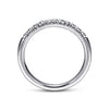Gabriel & Co. 14K White Gold 1/4-Carat 11-Stone Diamond Anniversary Band