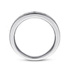 Gabriel & Co. 14K White Gold 1/4-Carat Channel Set Anniversary Band