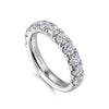 Gabriel & Co.14K White Gold 1.5-Carat 11-Stone Diamond Anniversary Band