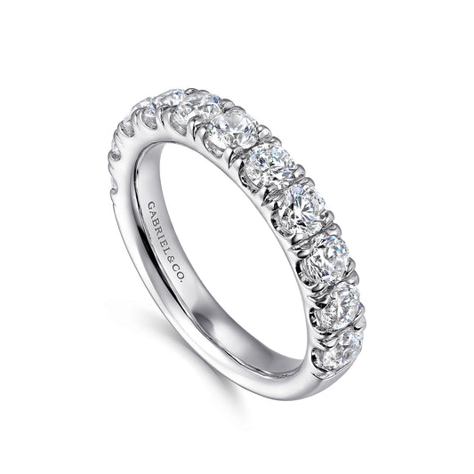 Gabriel & Co.14K White Gold 1.5-Carat 11-Stone Diamond Anniversary Band