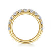 Gabriel & Co. 14K Yellow Gold 1.5-Carat 11-Stone Diamond Anniversary Band