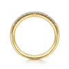Gabriel & Co. 14K Yellow Gold 1/4-Carat 11-Stone Diamond Anniversary Band