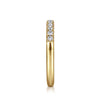 Gabriel & Co. 14K Yellow Gold 1/4-Carat 11-Stone Diamond Anniversary Band