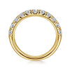 Gabriel & Co. 14K Yellow Gold 1-Carat 11-Stone Diamond Anniversary Band