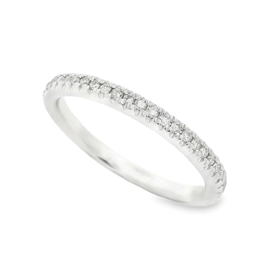 14K White Gold 1/4 Carat Diamond Eternity Band