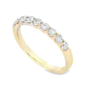 14K Half Anniversary 0.5 Carat Diamond Band