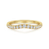 Gabriel & Co. 14K "Prato" Curved Diamond Anniversary Band