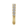 Gabriel & Co. 14K "Portofino" French Pave Set Diamond Wedding Band