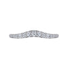 Gabriel & Co. 14K "Prive" Curved Diamond Anniversary Band