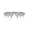 Gabriel & Co. 14K Open 0.5ct Diamond Anniversary Band
