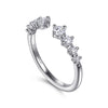 Gabriel & Co. 14K Open 0.5ct Diamond Anniversary Band
