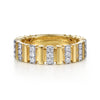 Gabriel & Co. "Jay" 14K U Setting Diamond Anniversary Band