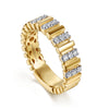 Gabriel & Co. "Jay" 14K U Setting Diamond Anniversary Band