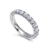 Gabriel & Co. "Portofino" 14K French Pave 1ct Diamond Wedding Band