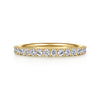 Gabriel & Co. "Sorrento" 14K Shared Prong Set 0.5ct Diamond Wedding Band