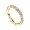 Gabriel & Co. "Sorrento" 14K Shared Prong Set 0.5ct Diamond Wedding Band