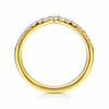 Gabriel & Co. 14K Curved Diamond Anniversary Band 0.25ct