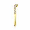 Gabriel & Co. 14K Curved Diamond Anniversary Band 0.25ct
