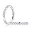 A. Jaffe 14K White Gold Anniversary Diamond Band 0.55ct
