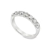 14K White Gold 1-Carat 7 Stone Diamond Anniversary Band