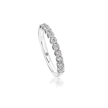 Christopher Designs 14K White Gold 10-Stone Anniversary Diamond Band