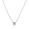 Christopher Designs 14K White Gold Diamond Butterfly Pendant with Chain