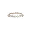 14K White Gold Lab GrownDiamond Single Shared Prong Anniversary Band