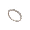 14K White Gold Lab GrownDiamond Single Shared Prong Anniversary Band