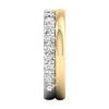 14K Two-Tone Two Stack  Lab Grown Diamond Illusion Band