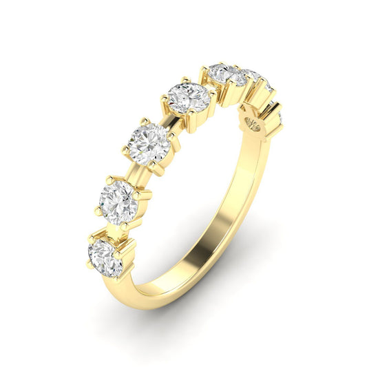 14K Yellow Gold Lab Grown Diamond Orbit Band