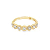 14K Yellow Gold 1/2 Carat  Lab Grown Diamond Anniversary Band