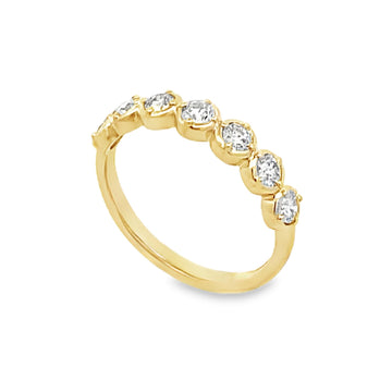 14K Yellow Gold 1/2 Carat  Lab Grown Diamond Anniversary Band