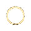14K Yellow Gold 1/2 Carat Graduated Chevron Lab Grown Diamond Band
