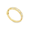 14K Yellow Gold 3/4 Carat East-West Radiant Bezel-Set Lab Grown Diamond Band