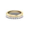 14K Two-Tone Two-Stack 1/2 Carat Illusion  Lab Grown Diamond Band