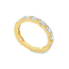14K Yellow Gold 1-3/4 Carat East-West Oval  Lab Grown Diamond Band