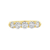 18K Yellow Gold 5-Stone Diamond Anniversary Band