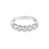18K White Gold 1-1/4 Carat 5-Stone Diamond Band
