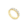 18K Yellow Gold 2 Carat 7-Stone Anniversary Band