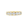 18K Yellow Gold 2 Carat 7-Stone Anniversary Band