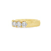 18K Yellow Gold 2 Carat 7-Stone Anniversary Band