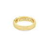 18K Yellow Gold 2 Carat 7-Stone Anniversary Band